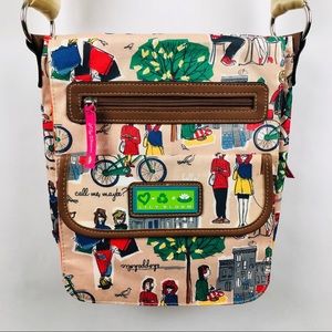 LILLY BLOOM Women’s Purse 11” x 10” Shopping Print Multi Colors